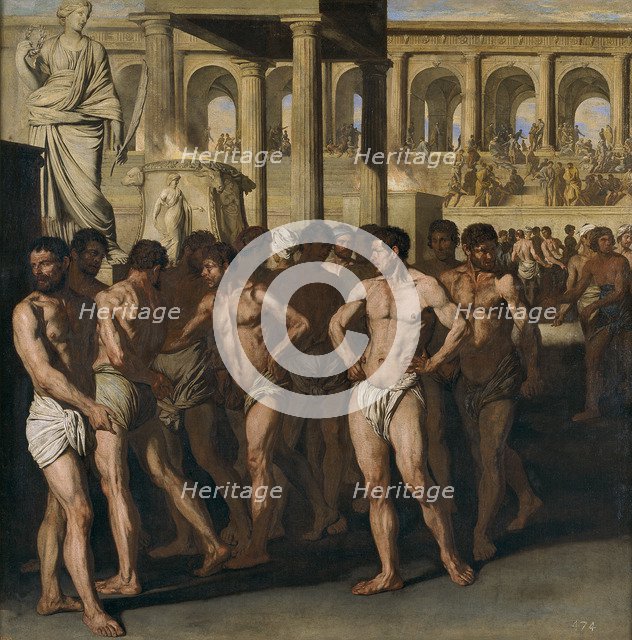 Gladiators. Artist: Falcone, Aniello (1600/7-1665)