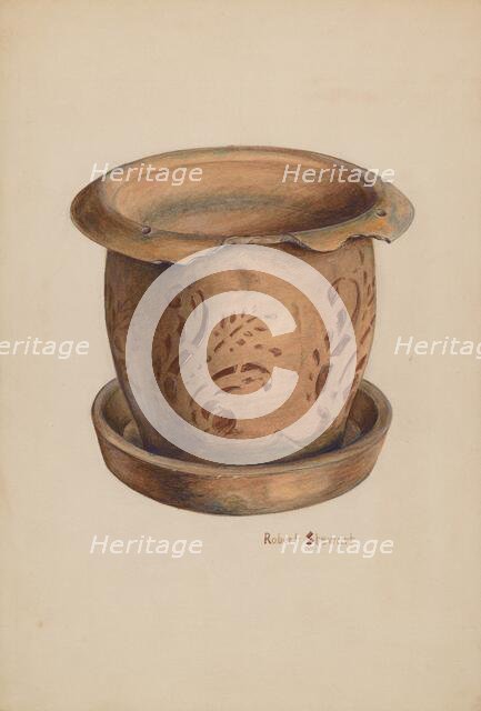 Flower Crock, probably 1940/1941. Creator: Robert Stewart.