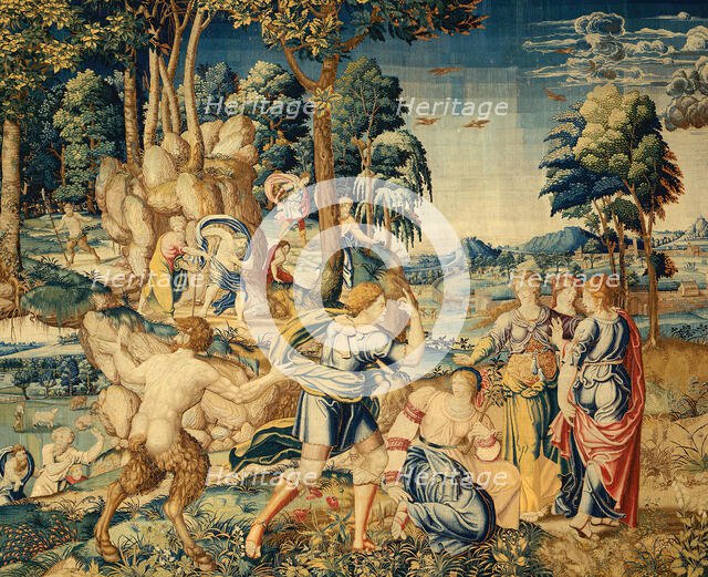 Pomona Surprised by Vertumnus and Other Suitors, 1535/40. Creator: Unknown.