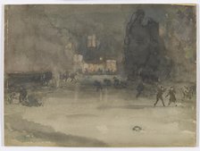 Nocturne: Amsterdam in Winter, 1882. Creator: James Abbott McNeill Whistler.