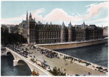 The Conciergerie and the Pont Neuf, Paris, c1900. Artist: Unknown