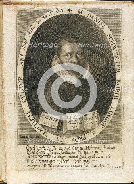 Portrait of Daniel Schwenter (1585-1636). Artist: Kilian, Lucas (1579-1637)