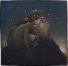 Troll, Starry Night , 1910. Creator: Bauer, John (1882-1918).