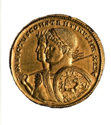 Solidus of Emperor Constantine I, 4th century.