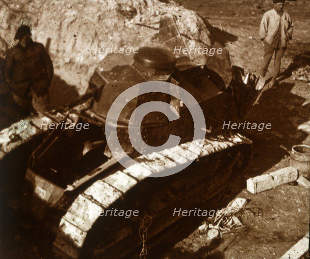 French tank, c1914-c1918. Artist: Unknown.