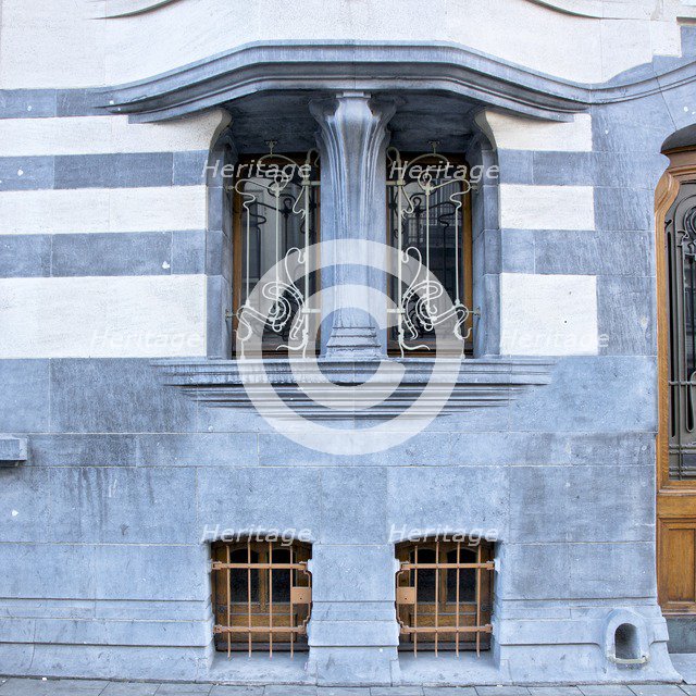 Miscellaneous Brussels art nouveau details, Belgium, c2014-c2017. Artist: Alan John Ainsworth.