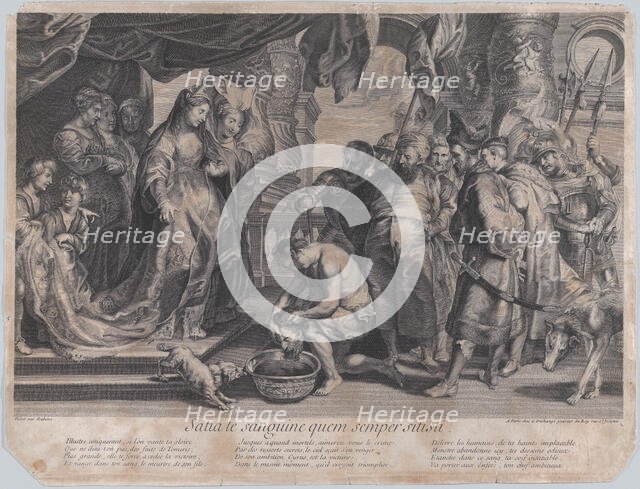 The Head of Cyrus brought to Queen Tomyris, ca. 1713-20. Creator: Gaspard Duchange.