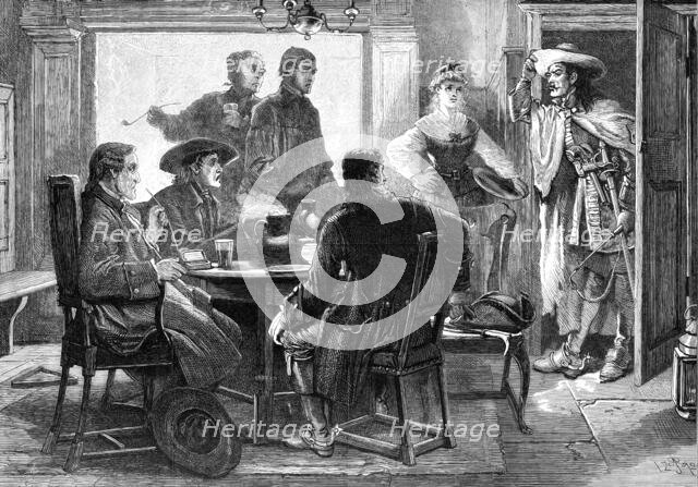 The Unwelcome Guest, drawn by J. A. Pasquier, 1872. Creator: Unknown.