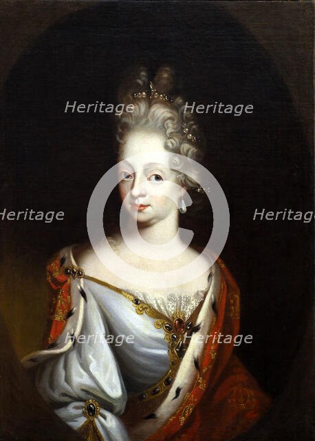 Portrait of Louise of Mecklenburg-Güstrow (1667-1721), Queen of Denmark..., 2nd Half of 18th cen. Creator: Anonymous.