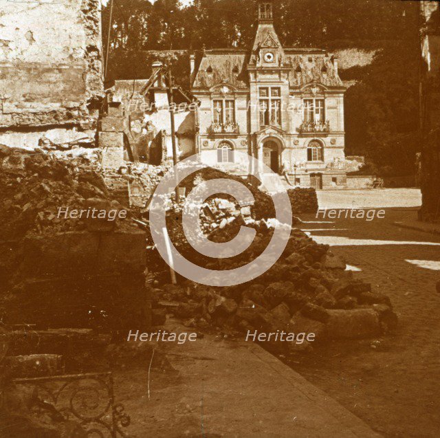 Town hall, Chateau Thierry, France, c1914-c1918. Artist: Unknown.