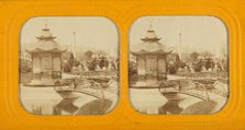 Pagoda at an unidentified exposition, about 1865. Creator: Unknown.