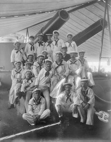 U.S.S. Massachusetts, group of sailors, 1894. Creator: Unknown.