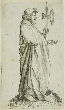 St. Matthias, from Apostles, n.d. Creator: Martin Schongauer.