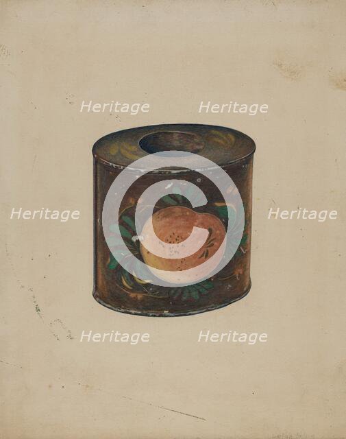 Toleware Canister, c. 1941. Creator: Lelah Nelson.