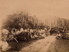 Convicts on the Berezovy Ridge. A Rest Break during the Transportation of Goods to..., 1880-1899. Creator: Innokenty Ignatievich Pavlovsky.