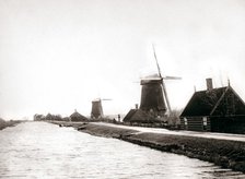 Windmills, Laandam, Netherlands, 1898.Artist: James Batkin