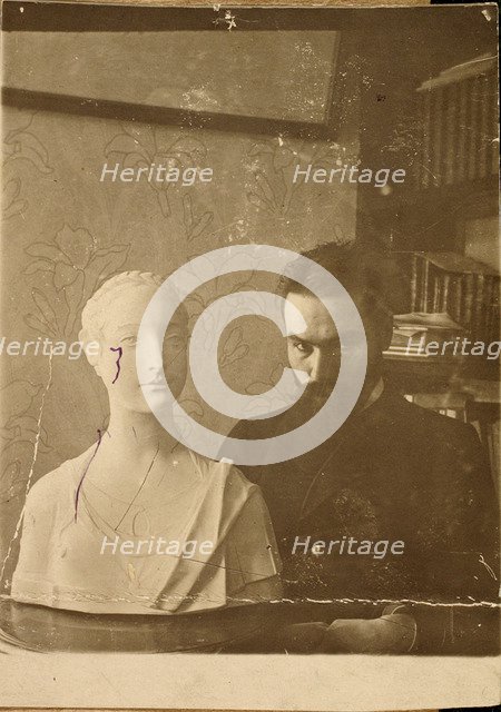 Valery Bryusov, Russian author and poet, 1900s. Artist: Unknown