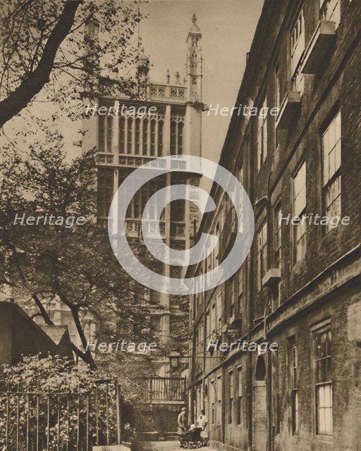 'Pinnacled Tower of the Records Office from Clifford's Inn', c1935. Creator: Donald McLeish.