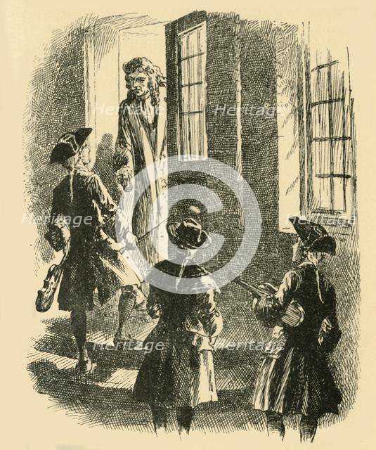 'Whose music is that which you were playing just now?', (1907).  Creator: Unknown.