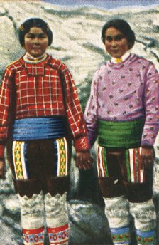 Young Inuit women, Greenland, c1928.  Creator: Unknown.