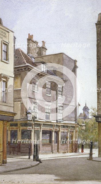View of the Crooked Billet Inn, King Street, Stepney, London, 1886. Artist: John Crowther