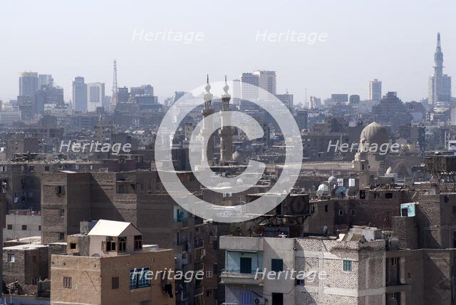 View from Al-Azhar Park, Cairo, Egypt, 2007. Creator: Ethel Davies.