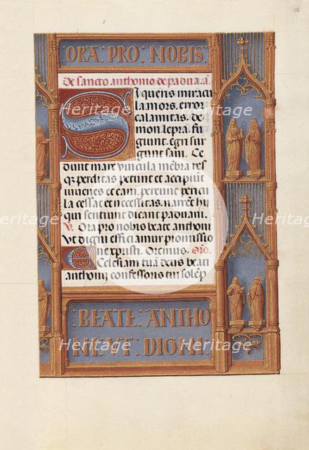 Hours of Queen Isabella the Catholic, Queen of Spain: Fol. 188r, c. 1500. Creator: Master of the First Prayerbook of Maximillian (Flemish, c. 1444-1519); Associates, and.