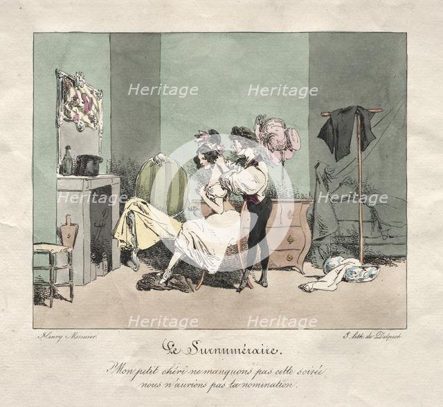 Administrative Customs: Supernumerary. Creator: Henry Bonaventure Monnier (French, 1805-1877).