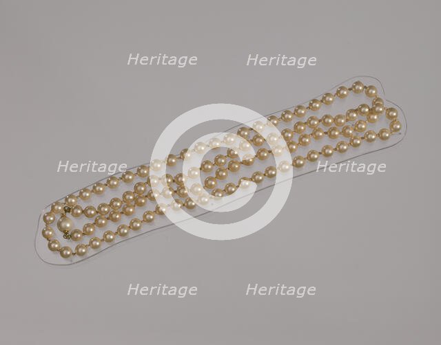 Pearl necklace from Mae's Millinery Shop, 1941-1994. Creator: Unknown.