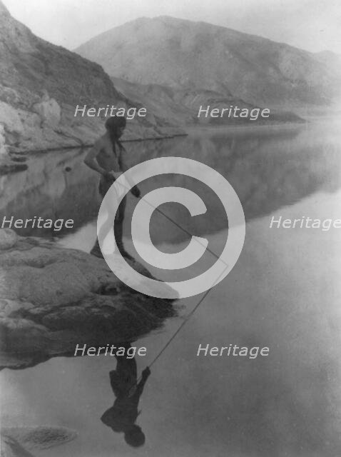 Shores of Walker Lake-Paviotso, c1924. Creator: Edward Sheriff Curtis.