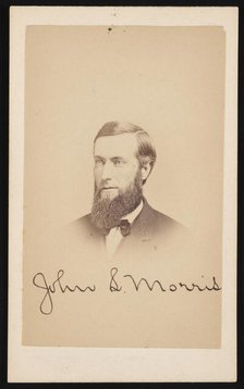 Portrait of John S. Morris, Circa 1870s. Creator: Purdy & Frear.