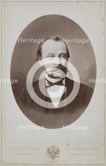 Portrait of Count Dmitry Andreyevich Tolstoy (1823-1889), 1887. Artist: Levitsky, Sergei Lvovich (1819-1898)