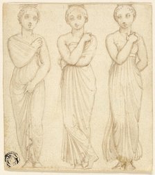 Three Draped Female Figures, n.d. Creator: Thomas Stothard.