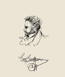 Ludwig van Beethoven, c. 1832. Creator: Lyser, Johann Peter (1804-1870).