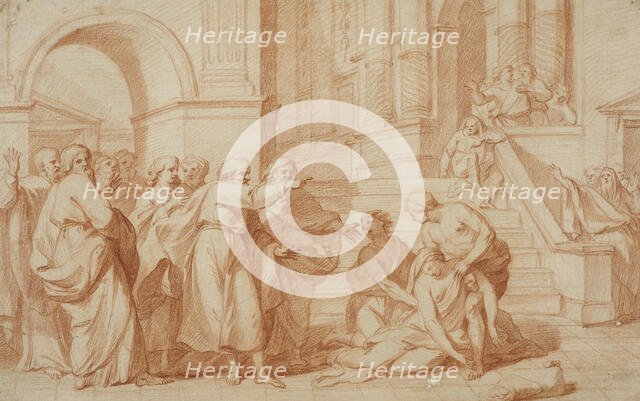 The Death of Sapphira. Creator: Unknown.