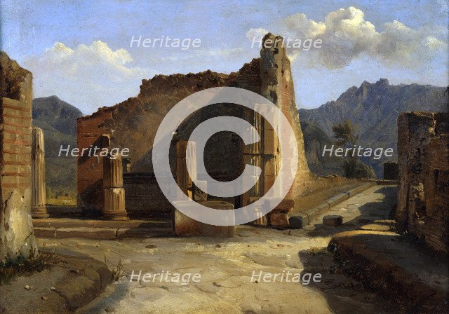 'The Forum of Pompeii'', c1816-1822. Creator: Achille Etna Michallon.