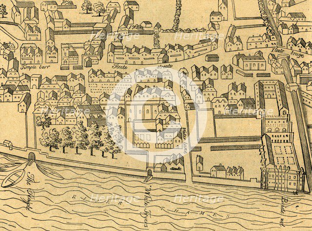 'Fleet Street, The Temple, Etc.', (1897). Creator: Unknown.