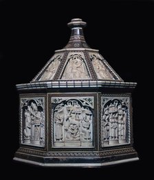 A 14th century box from Certosa, 14th century. Artist: Balthazar Embriachi