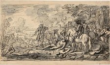 Cavalry Surveying the Wounded, n.d. Creators: Charles Parrocel, Joseph Francois Parrocel.