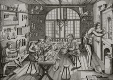 Etienne Delaune, Goldsmith's Workshop, 1877.  Creator: Etienne Delaune.