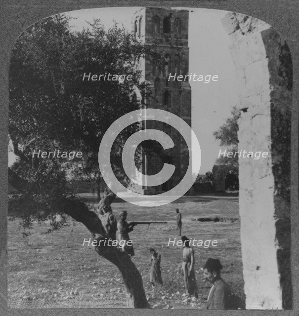 'The Tower at Ramleh, said to be the minaret of a large Mosque', c1900. Artist: Unknown.