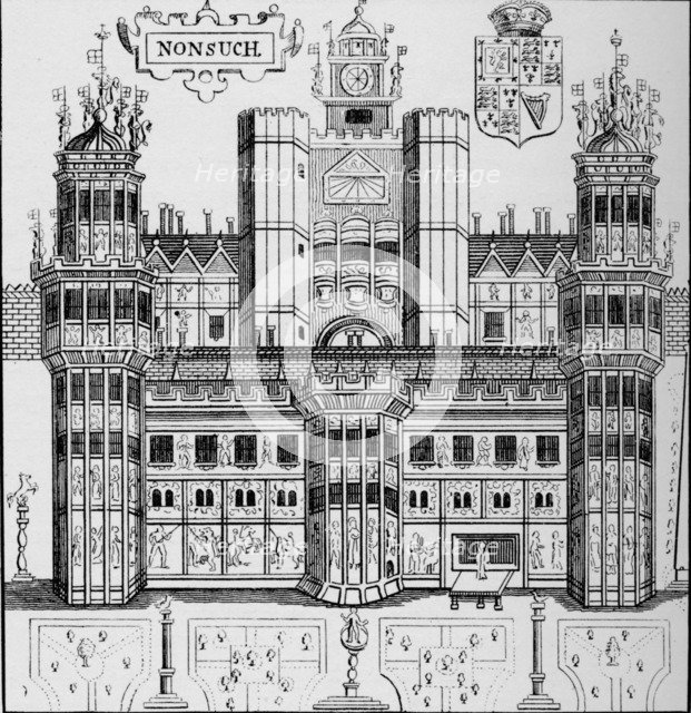 Nonsuch House, London, c1845 (1904). Artist: Unknown.