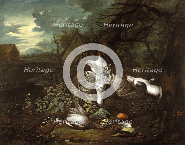 Still Life with Dead Game Birds, 1720-1729. Creator: Jan Baptiste Govaerts.