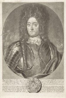 Portrait of general admiral François Lefort (1656-1699), 1698. Creator: Schenk, Peter (Petrus), the Elder (1660-1718).
