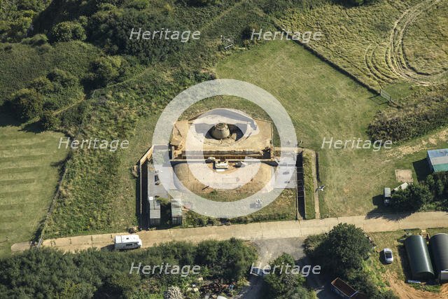 Capel Battery, a Second World War artillery battery, Kent, 2024. Creator: Damian Grady.