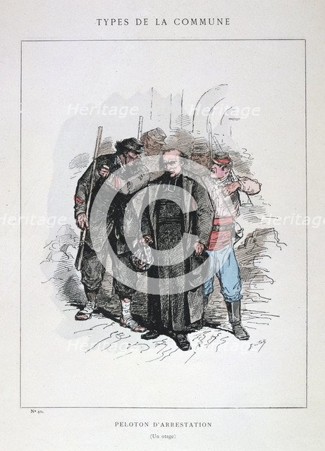 'Peloton d'Arrestation', Paris Commune, 1871. Artist: Anon