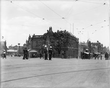 Brisbane Corner Queen and Eagle Street/s, c1900s. Creator: Robert Augustus Henry L'Estrange.