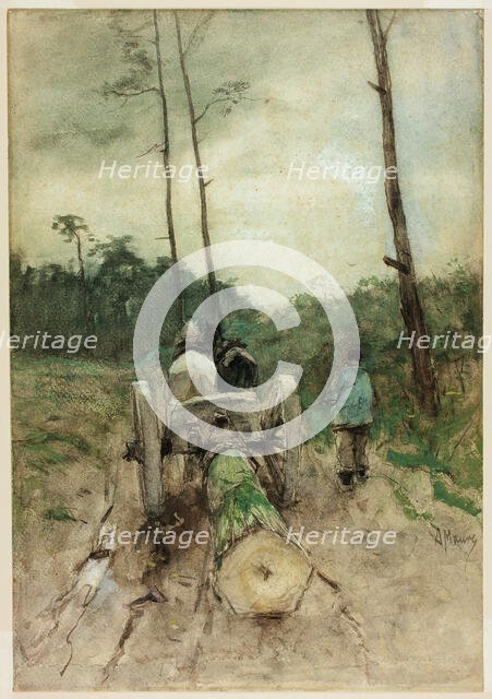 The Forester's Cart, n.d. Creator: Anton Mauve.
