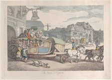 Paris Diligence, ca. 1810., ca. 1810. Creator: Thomas Rowlandson.