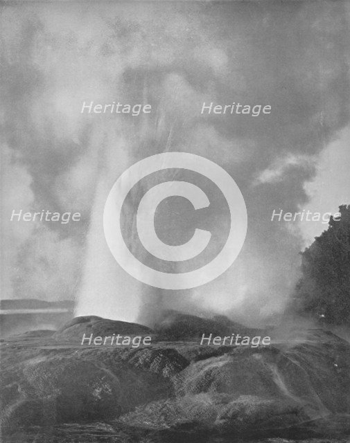 'The Waikite Geyser', 19th century. Artist: Unknown.